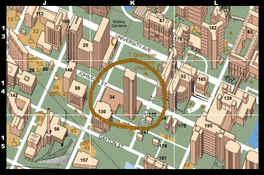 map with educational sciences building